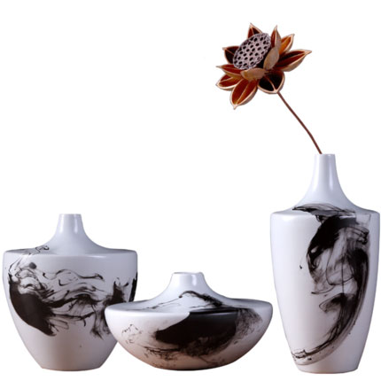 porcelain Jahrriesnge  for Three pieces ink paintings cna0041 