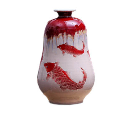 porcelain Jahrriesnge  for kiln change cracked glaze pomegranate flower vase cna0437 