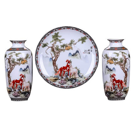 porcelain Jahrriesnge  for vase set three pieces cna0566 