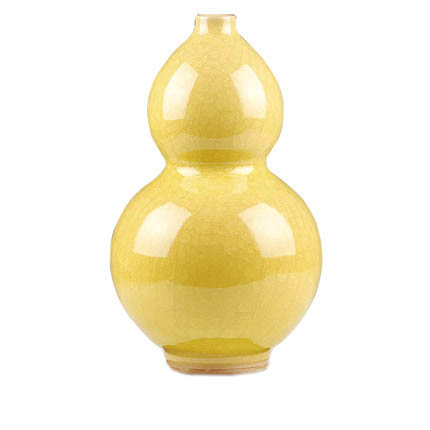 porcelain Jahrriesnge  for yellow ice cube cracked gourd vase cna0731 