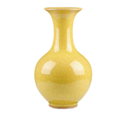 porcelain Jahrriesnge  for yellow ice cube cracked gourd vase cna0732 