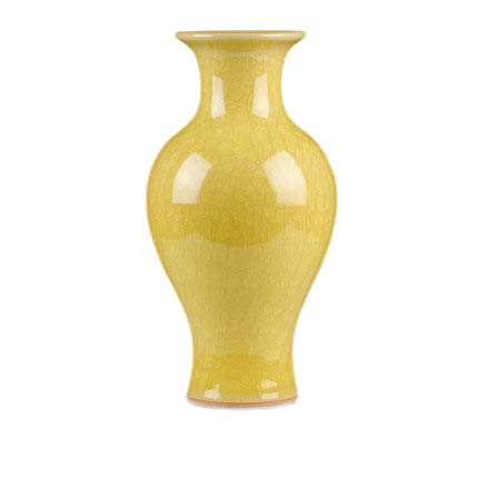 porcelain Jahrriesnge  for yellow ice cube cracked gourd vase cna0733 