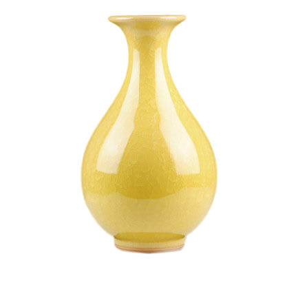 porcelain Jahrriesnge  for yellow ice cube cracked gourd vase cna0734 