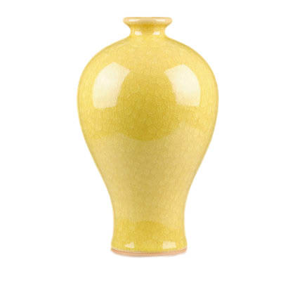 porcelain Jahrriesnge  for yellow ice cube cracked gourd vase cna0736 