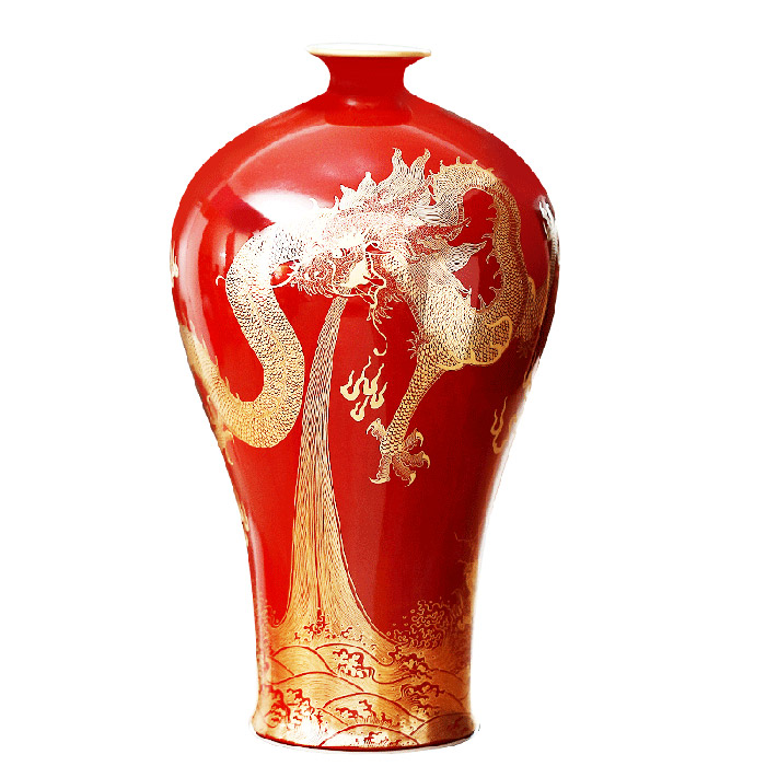 porcelain Jahrriesnge  for fish tail vase cna0797 