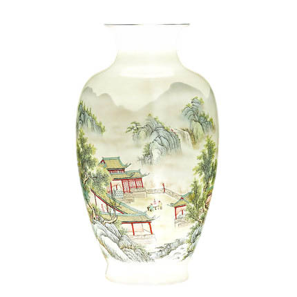 porcelain Jahrriesnge  for colorful landscape vase cna1002 