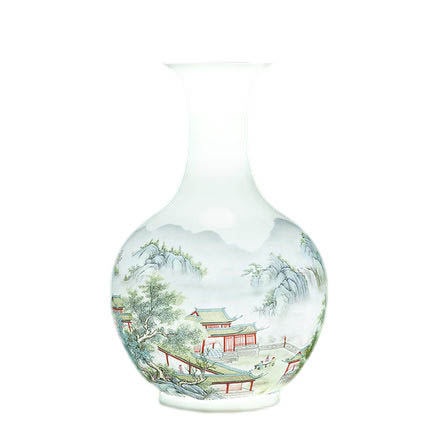 porcelain Jahrriesnge  for colorful landscape vase cna1006 