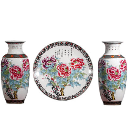 porcelain Jahrriesnge  for peony vase set 3pcs cna1047 