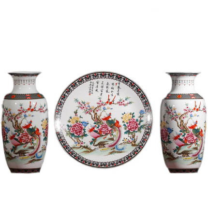 porcelain Jahrriesnge  for phoenix vase set 3pcs cna1049 