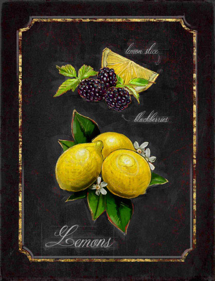 Still Life Jahrriesnge  for mulberries-lemon-lpf00445 