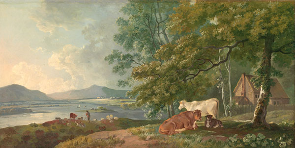 Landscape JAHRRIESNGE  for Morning-Landscape-with-Cattle-lpf00995 