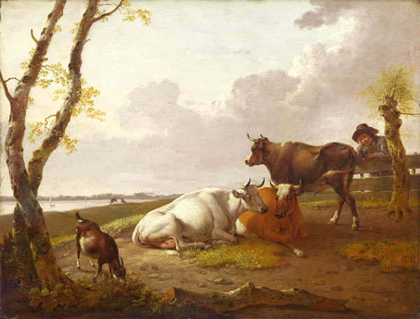 Landscape Jahrriesnge  for Morning-Landscape-with-Cattle-lpf00997 