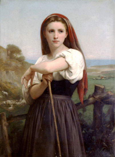 Portrait Jahrriesnge  for William Adolphe Bouguereau lpf11897 