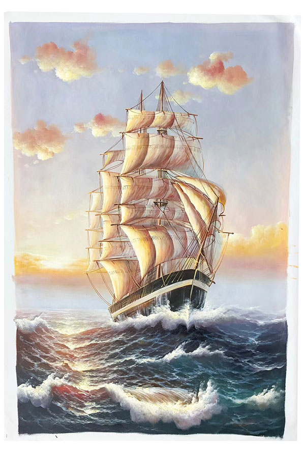 Oil Painting JAHRRIESNGE  for sailboat-lpg0176 