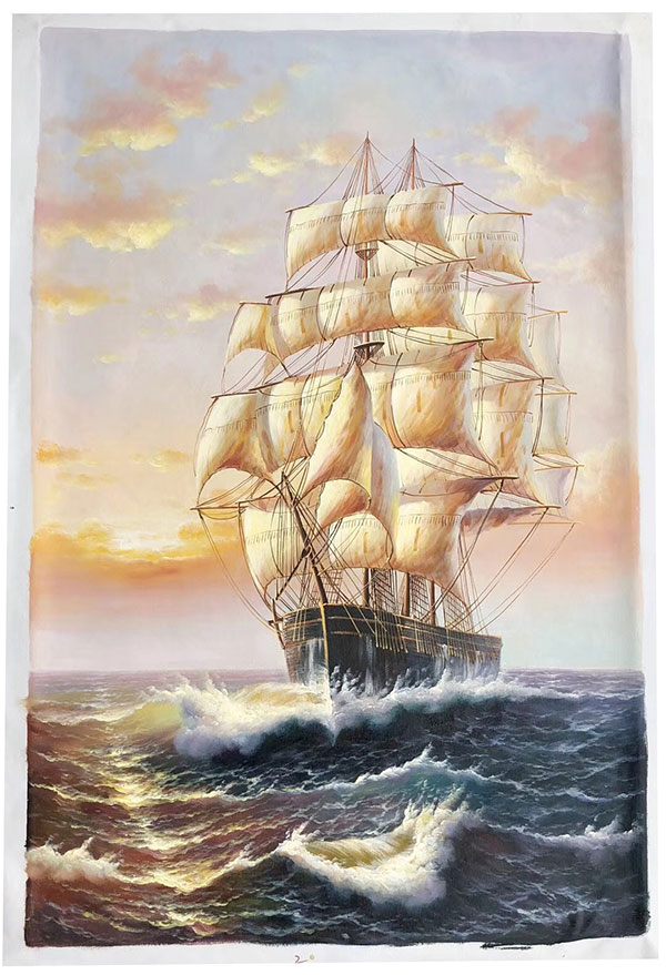 Oil Painting JAHRRIESNGE  for sailboat-lpg0256 