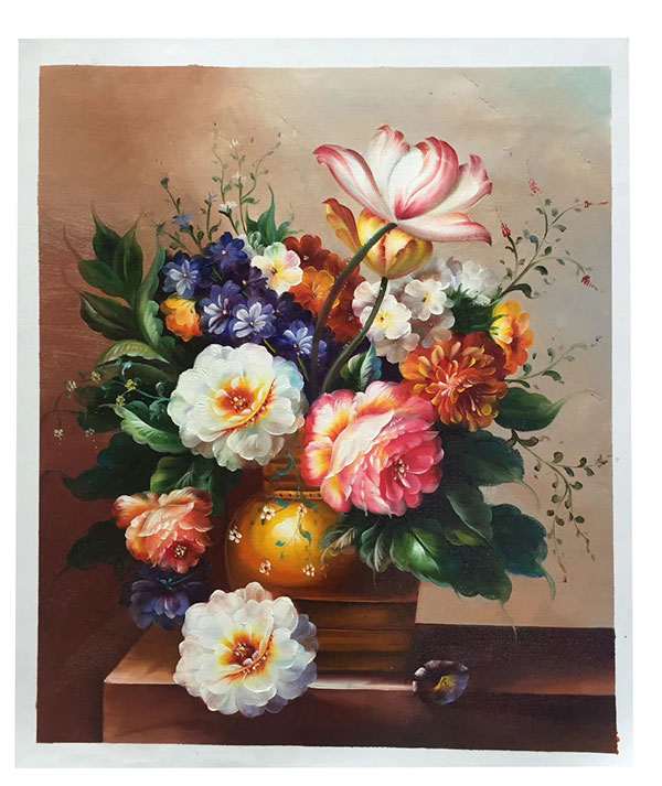 Oil Painting Jahrriesnge  for flower-lpg0348 