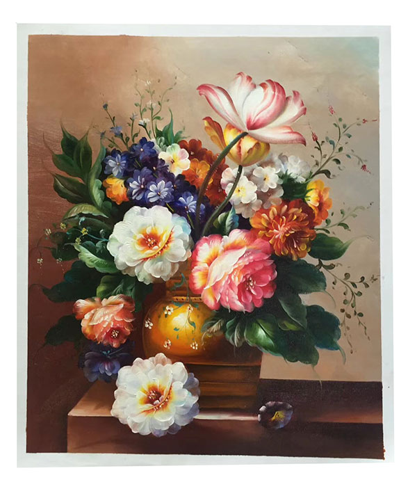 Oil Painting Jahrriesnge  for flower-lpg0349 