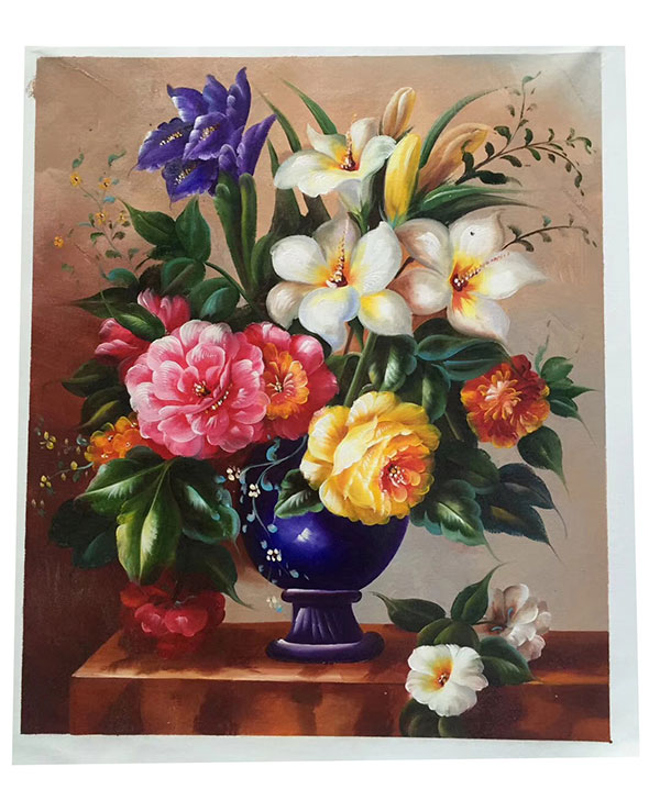 Oil Painting Jahrriesnge  for flower-lpg0352 