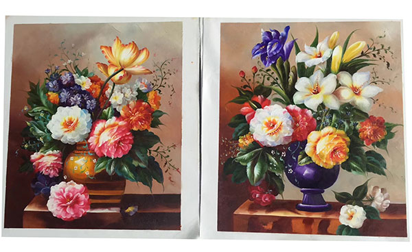 Oil Painting Jahrriesnge  for flower-lpg0355 