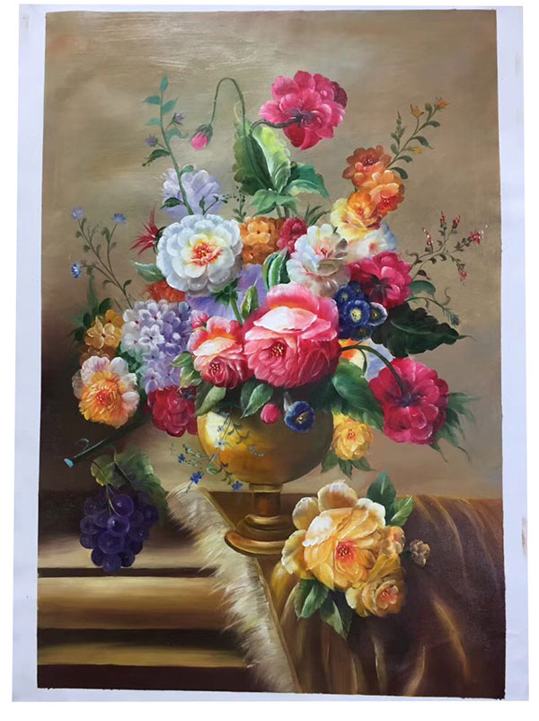 Oil Painting Jahrriesnge  for flower-lpg0363 