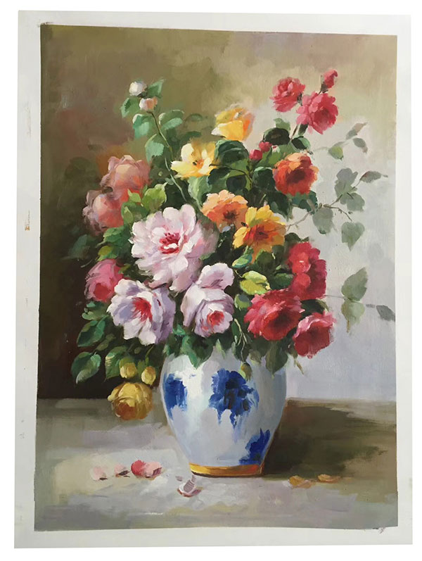 Oil Painting Jahrriesnge  for flower-lpg0366 