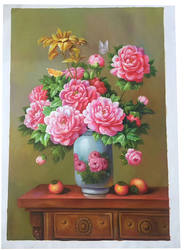 Oil Painting Jahrriesnge  for flower-lpg0379 