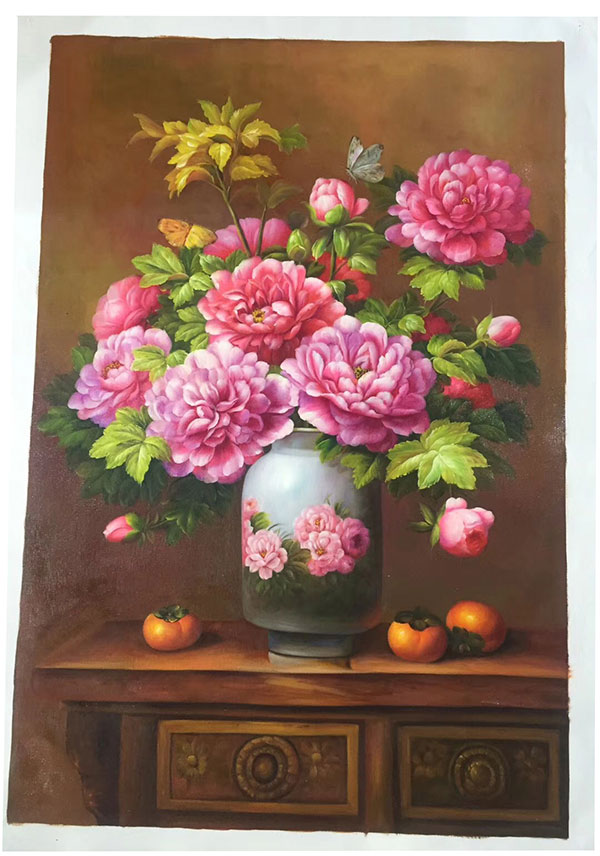 Oil Painting JAHRRIESNGE  for flower-lpg0381 