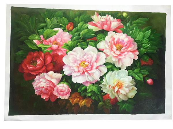 Oil Painting Jahrriesnge  for flower-lpg0382 