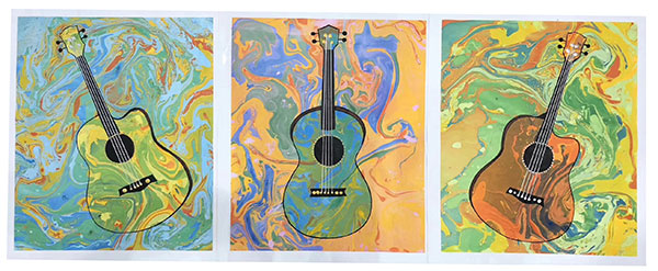 Oil Painting JAHRRIESNGE  for guitar-lpg0418 