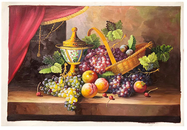 Still Life Jahrriesnge  for vase-fruits-lpg0878 