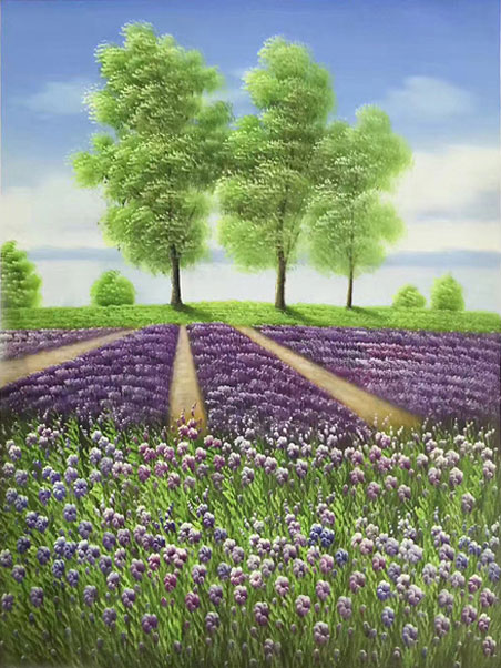 Landscape Jahrriesnge  for lavender-lpg1707 