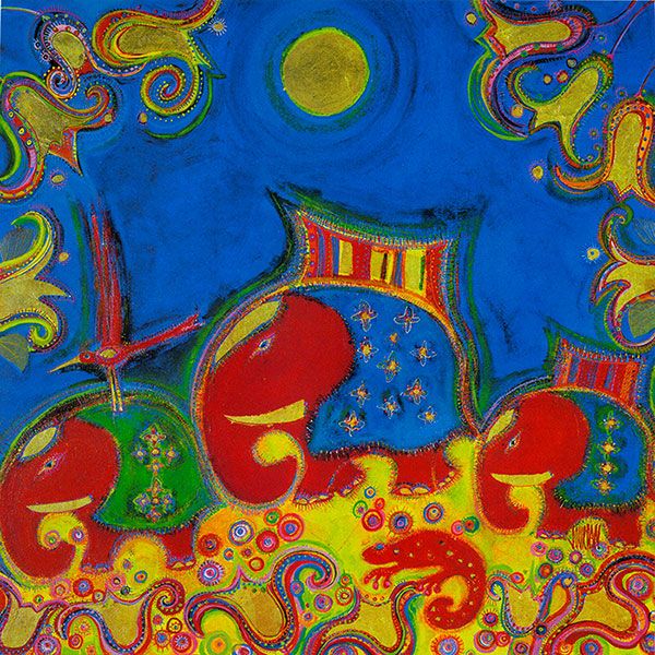 Abstract Jahrriesnge  for elephant-lpg2028 