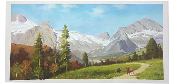 Landscape Jahrriesnge  for mountain lpg2483 