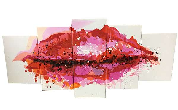 Abstract Jahrriesnge  for red lips lpg2714 